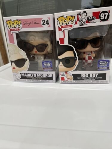 Funko Pop Big Boy w/ Glasses & Marilyn Monroe Funko Hollywood Exclusive
