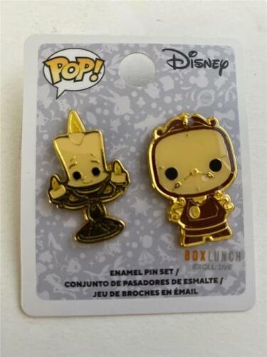 Funko Pop! Disney Belle et la Bête Lumière & Cogsworth Émail Broche Ensemble Funko Pop! Disney Belle et la Bête Lumière & Cogsworth Émail Broche Ensemble