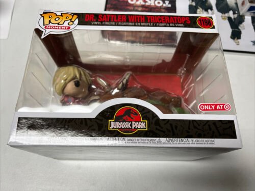 Funko Pop Film Moment Jurassic Park Dr.Sattler Avec Tricératops #1198