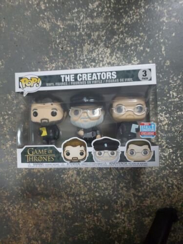 Funko Pop! Game Of Thrones The Creators 3pk EXC Ensemble Figurine Funko Pop! Game Of Thrones The Creators 3pk EXC Ensemble Figurine