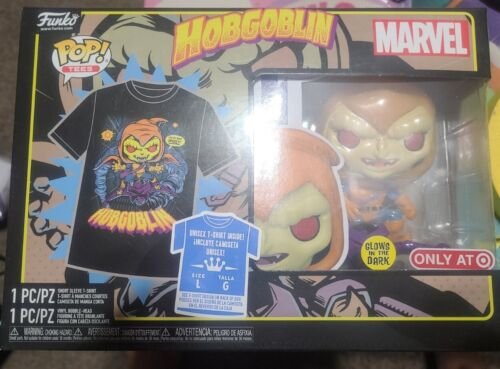Funko Pop Hobgoblin #959 Brillant Gitd & Tee Chemise Taille L (L) Cible Funko Pop Hobgoblin #959 Brillant Gitd & Tee Chemise Taille L (L) Cible