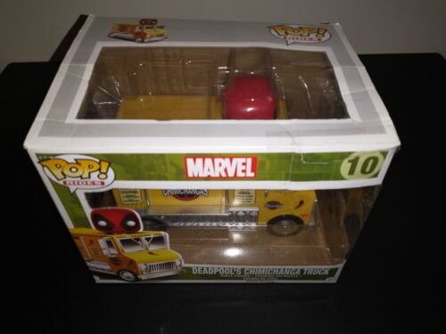 Funko Pop Manèges 10 Deadpool&rsquo;s Chimichanga Truck Jaune Vinyle Véhicule Figurine