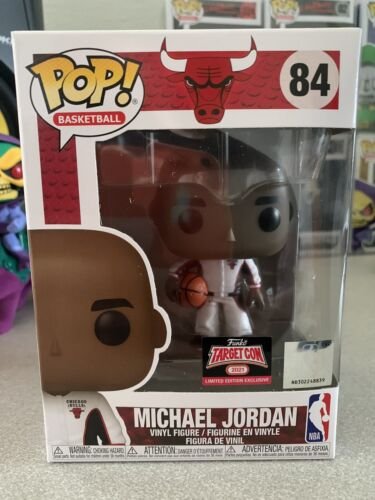Funko Pop! Michael Jordan White Warm-Up #84 Target Con Exclusive In Hand