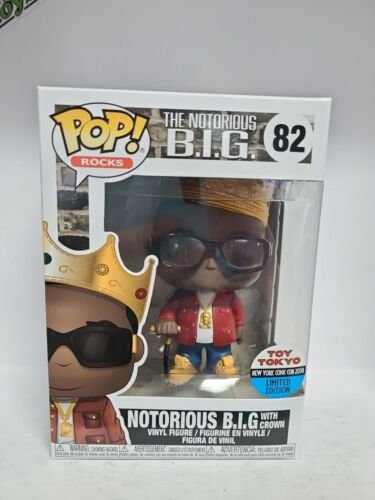 Funko Pop! Notorious B. I. G. Avec Couronne #82 (Jouet Tokyo EXC ) Figurine / Funko Pop! Notorious B. I. G. Avec Couronne #82 (Jouet Tokyo EXC ) Figurine /