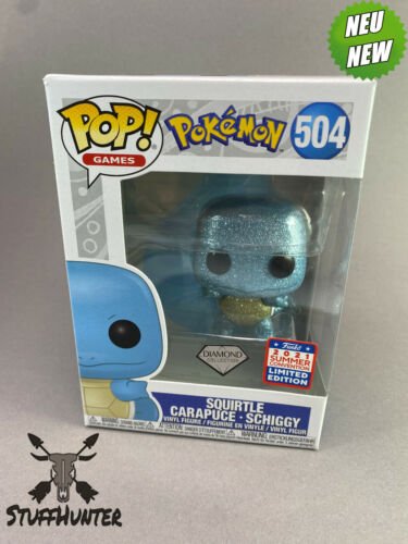 Funko Pop! Pokemon Schiggy Squirtle Carapuce #504 – 2021 Avec Sauf Diamant – Funko Pop! Pokemon Schiggy Squirtle Carapuce #504 – 2021 Avec Sauf Diamant –