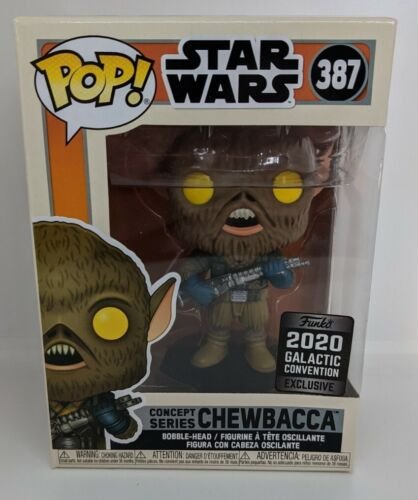 Funko Pop Star Wars Concept Séries Anaheim Exc. Autocollant Chewbacca Nib – En À Funko Pop Star Wars Concept Séries Anaheim Exc. Autocollant Chewbacca Nib – En À
