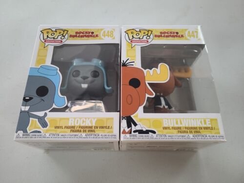 Funko Pop! Vinyle Rocheux & Bullwinkle #447 &#448