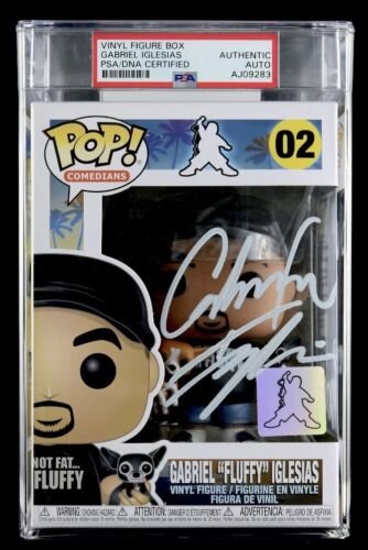 Gabriel Iglesias Moelleux Main Signé Encapsulé Funko Pop #02 Slabbed PSA COA