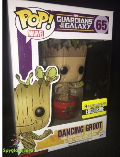 Guardians of the Galaxy Ravagers Logo Dancing Groot Pop EE Exclusive