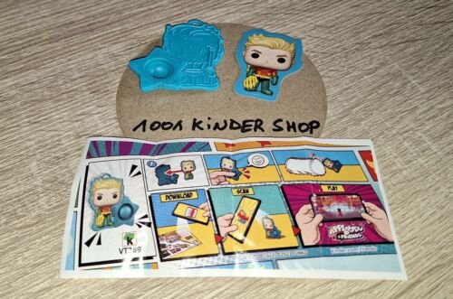 KINDER JOY VT269 VT 269 DC SUPER HEROES FUNKO POP – POP IT AQUAMAN + BPZ 03.2023