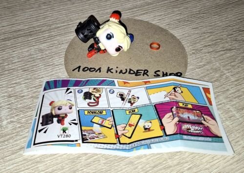 KINDER JOY VT280 VT 280 DC SUPER HEROES FUNKO POP – HARLEY QUINN + BPZ 03.2023