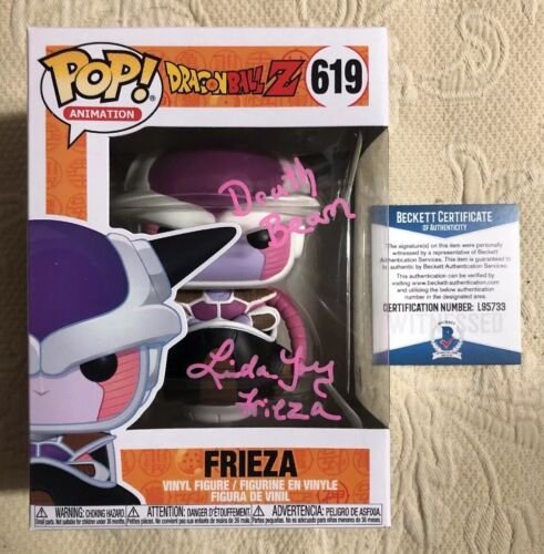 Linda Young Signed Autographed Frieza Funko Pop Dragon Ball Z BECKETT COA 70