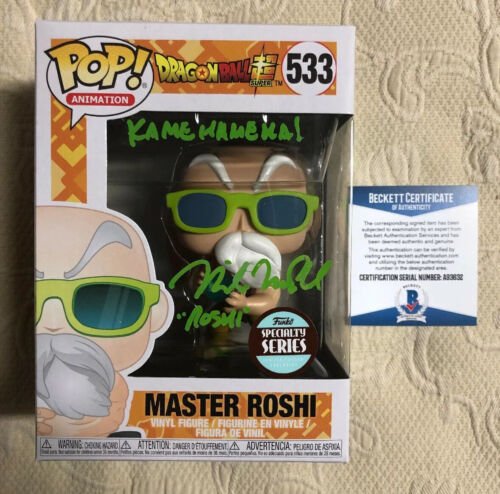 Mike Mcfarland Signed Autographed Master Roshi Funko Pop Dragon Ball Z BECKETT 9