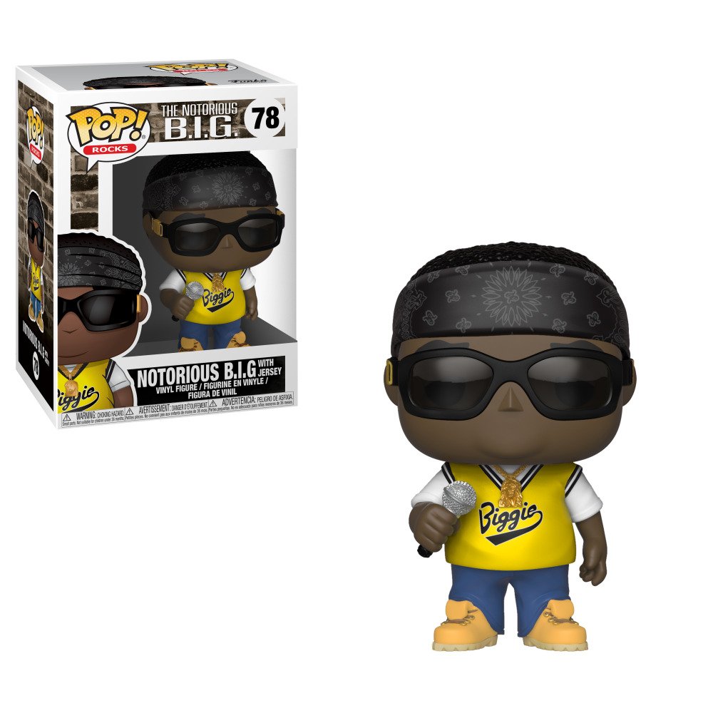 New Pop Rocks: Notorious B.I.G – In Jersey 3.75&Prime; Funko COLLECTIBLE
