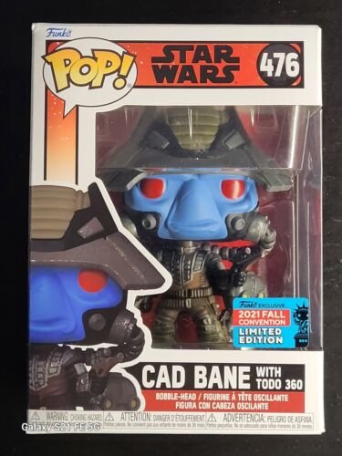 Star Wars  Funko pop CAD BANE with TODO-360  476 NYCC 2021 Limited Edition