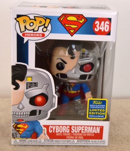 Superman cyborg   funko pop  346  SDCC 2020 limited edition sublime