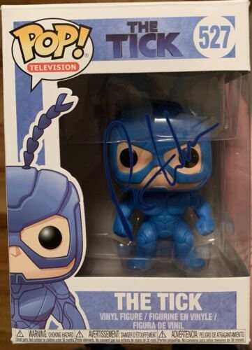 patrick warburton signed Tick Funko Pop Psa/dna Coa Seinfeld