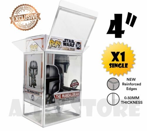 Atv Argent Protecteurs / Étuis pour 10.2cm Funko Pop Vinyle 1 X Simple 0.5mm