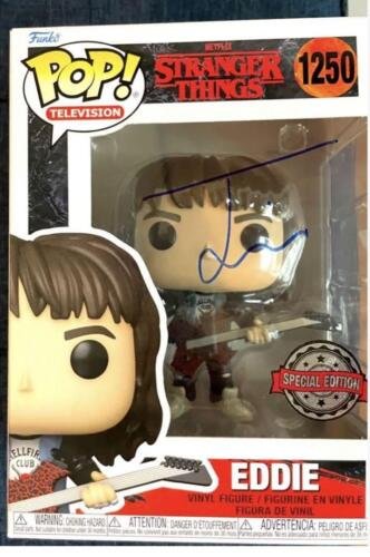 Autographié Stranger Things Funko Pop Eddie