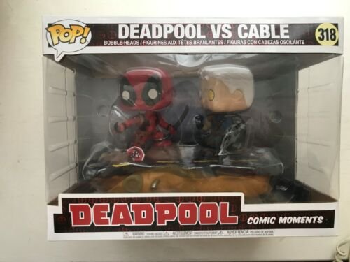 Emballé Funko Pop Vinyle #318 Deadpool Vs Câble Figurine Bd Moments Marvel Série
