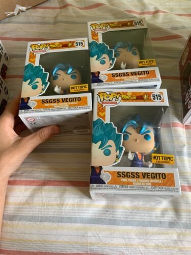FUNKO POP! ANIMATION SSGSS VEGITO #515 DRAGON BALL Z HOT TOPIC SUPER SAIYAN!