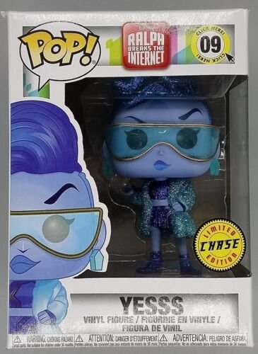 Funko POP #09 Yesss Glitter Chase Edition Disney Wreck-It Ralph Damaged Box –
