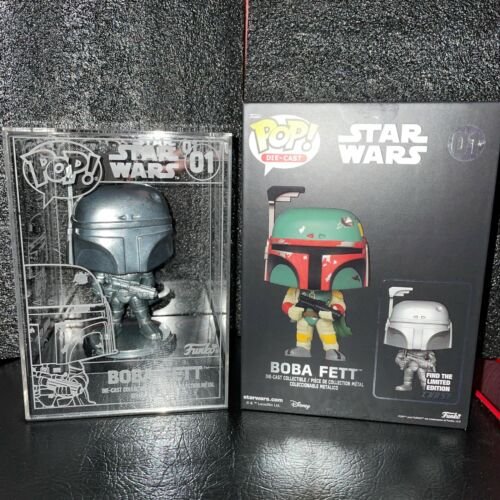 Funko Pop Boba Fett La Cast #01 IN Brillant Metallic Exclusif Neuf Commerçant ✅