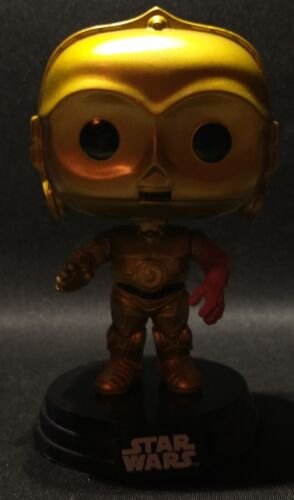 Funko Pop Films Star Wars Vinyle Figurine Desseré C-3PO Rouge Bras #64 Exmt État