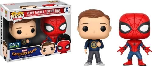 Funko Pop Marvel Spider-Man Homecoming Peter Parker & Spider-Man Exclusivité