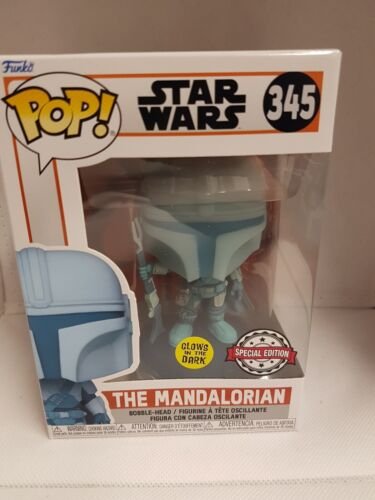 Funko Pop! Star Wars La Mandalorien Gitd Holographique Édition Spéciale Figurine