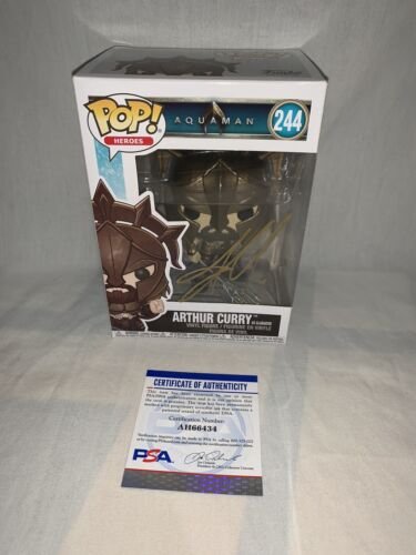 JASON MOMOA SIGNED AUTOGRAPH ARTHUR CURRY FUNKO POP PSA/DNA COA AQUAMAN RARE