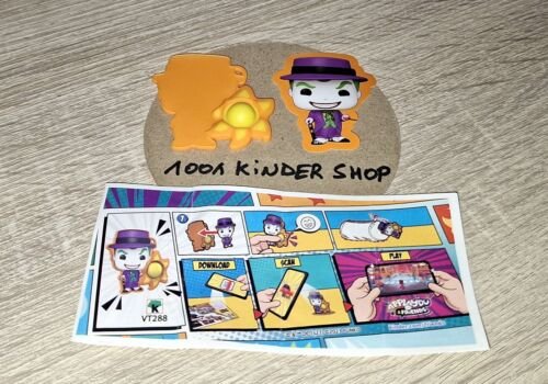 KINDER JOY VT288 VT 288 DC SUPER HEROES FUNKO POP – POP IT JOKER + BPZ 03.2023