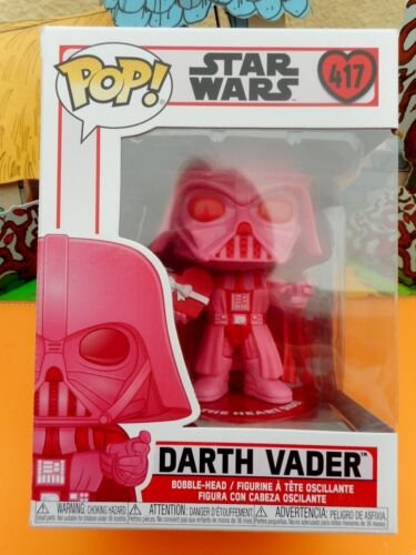 STAR WARS POP 417 serie Valentines (rose) DARTH VADER box collector disney FUNKO