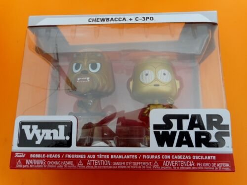 STAR WARS POP CHEWBACCA + C 3PO    box collector disney FUNKO (2 figurines)