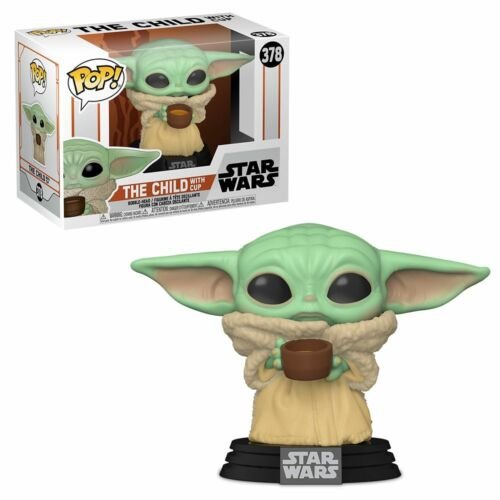 Star Wars The Mandalorien Enfant Avec Tasse 9.5cm Pop Vinyle Funko 378 Bébé Yoda