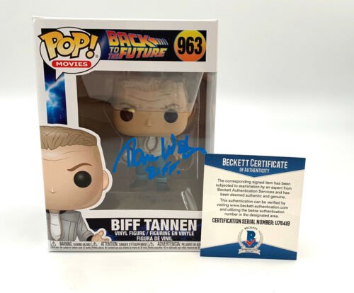 TOM WILSON SIGNED BACK TO THE FUTURE FUNKO POP AUTOGRAPH BECKETT BAS COA 2