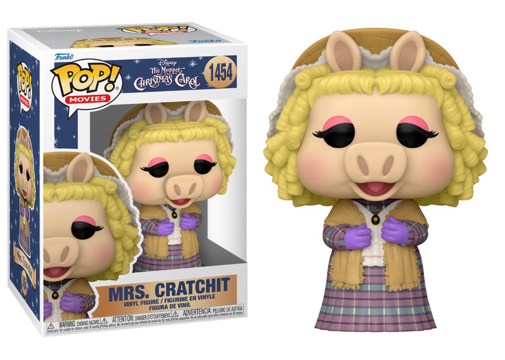 The Muppet Noël Carol Mme Cratchit 9.5cm Figurine Pop Vinyle Funko Miss Piggy