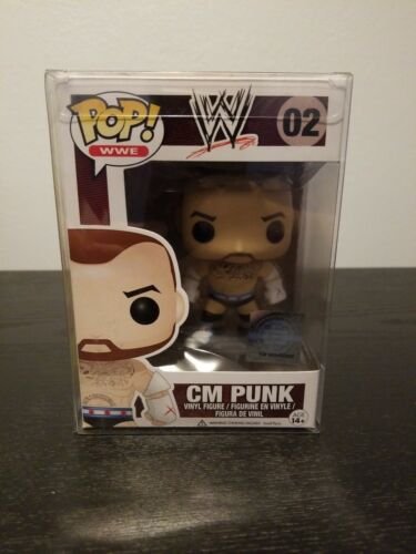 WWE  Funko Pop CM PUNK 02 Rare Error Pop