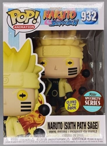 #932 Naruto Six Path Sage – Glow – Naruto Shippuden Funko POP with POP Protector
