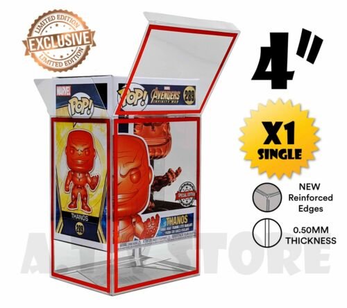 Atv Rubis Protecteurs / Étuis pour 10.2cm Funko Pop Vinyle 0.5mm Épaisseur 1 X