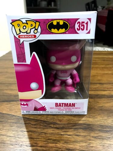 Funko Pop! DC Heroes: Breast Cancer Awareness – Pink Batman Funko Pop! Box #351