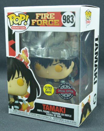 Funko Pop Feu Force Tamaki 983 Édition Spéciale Glows Foncé Vinyle Figurine Neuf