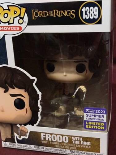 Funko Pop! Frodon Avec / The Bague #1389 (Lord De Rings) Sdcc Exc. Protection