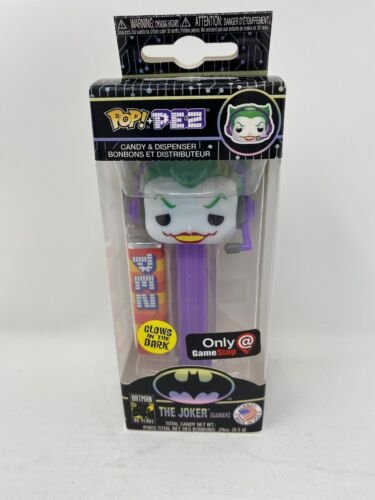 Funko Pop! PEZ DC Batman 80 Years The Joker Gamer GITD Gamestop Exclusive, NEW