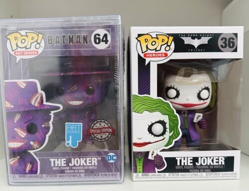 Lot De 2 Funko Pop Batman Le joker The Joker 64 Et 36 Figurines