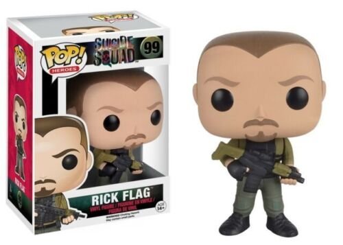 New Funko Pop Heroes Suicide Squad 99 Rick Flag Figure Toy Vinyl Figurine