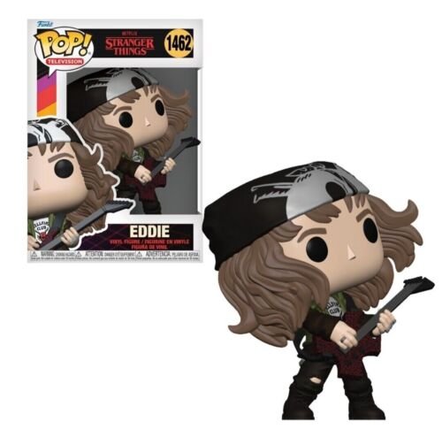 Stranger Things Hunter Eddie Avec / Guitare 9.5cm Figurine Pop Vinyle Funko