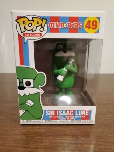 Funko Pop! Ad Icons Otter Pops #49 Sir Isaac Lime Vinyl Figure double boxed ship