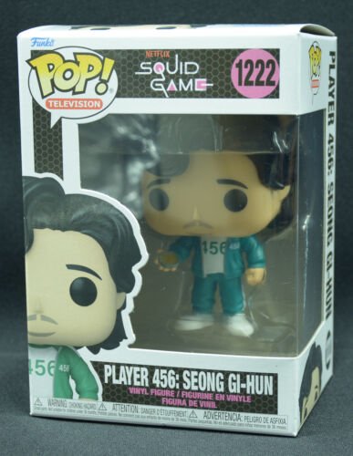 Funko Pop Lecteur 456 Seong Gi-Hun 1222 Télévision Squid Jeu Netflix Nouveau Ovp