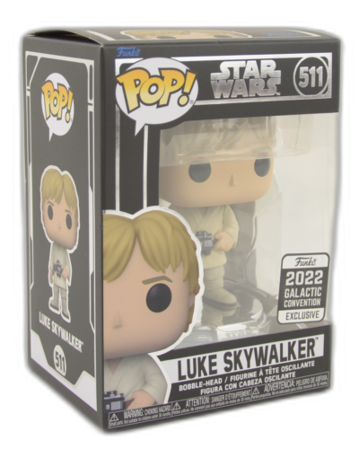Funko Pop Luke Skywalker 511 Star Wars 2022 Galactic Convention Exclusif Neuf